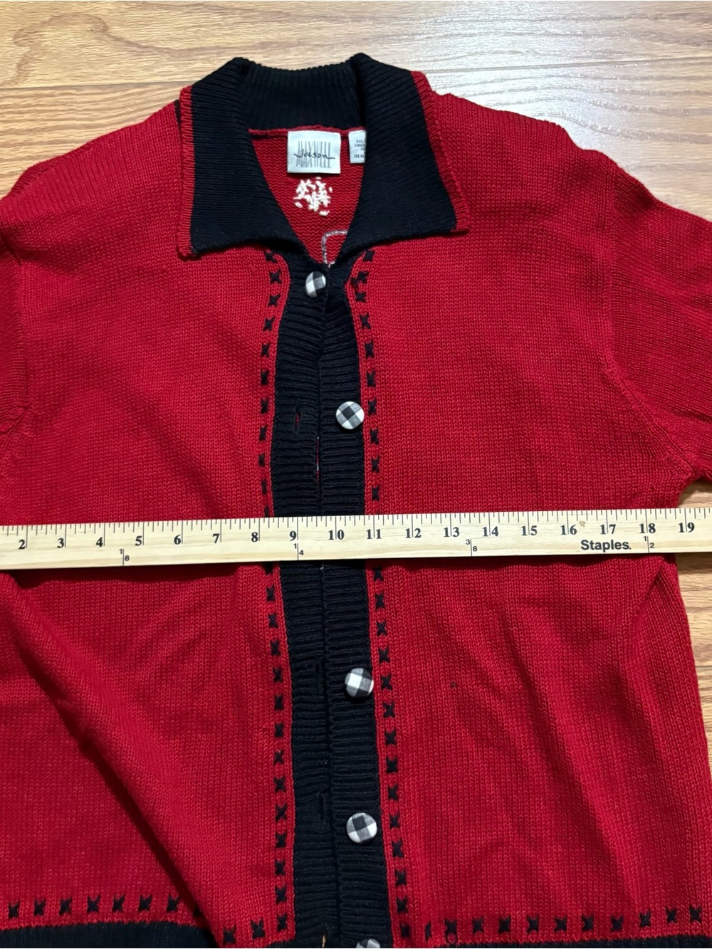Vintage Jason Maxwell Christmas Snowman Cardigan Sweater Grannycore Medium - Picture 4 of 7